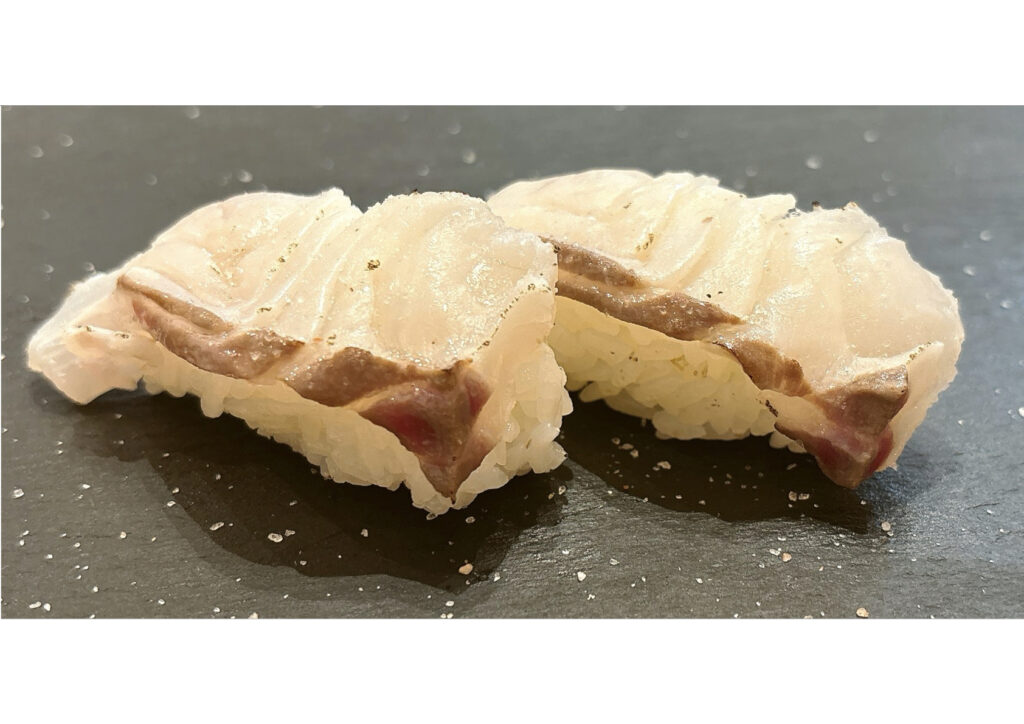 桜鯛の岩塩炙り